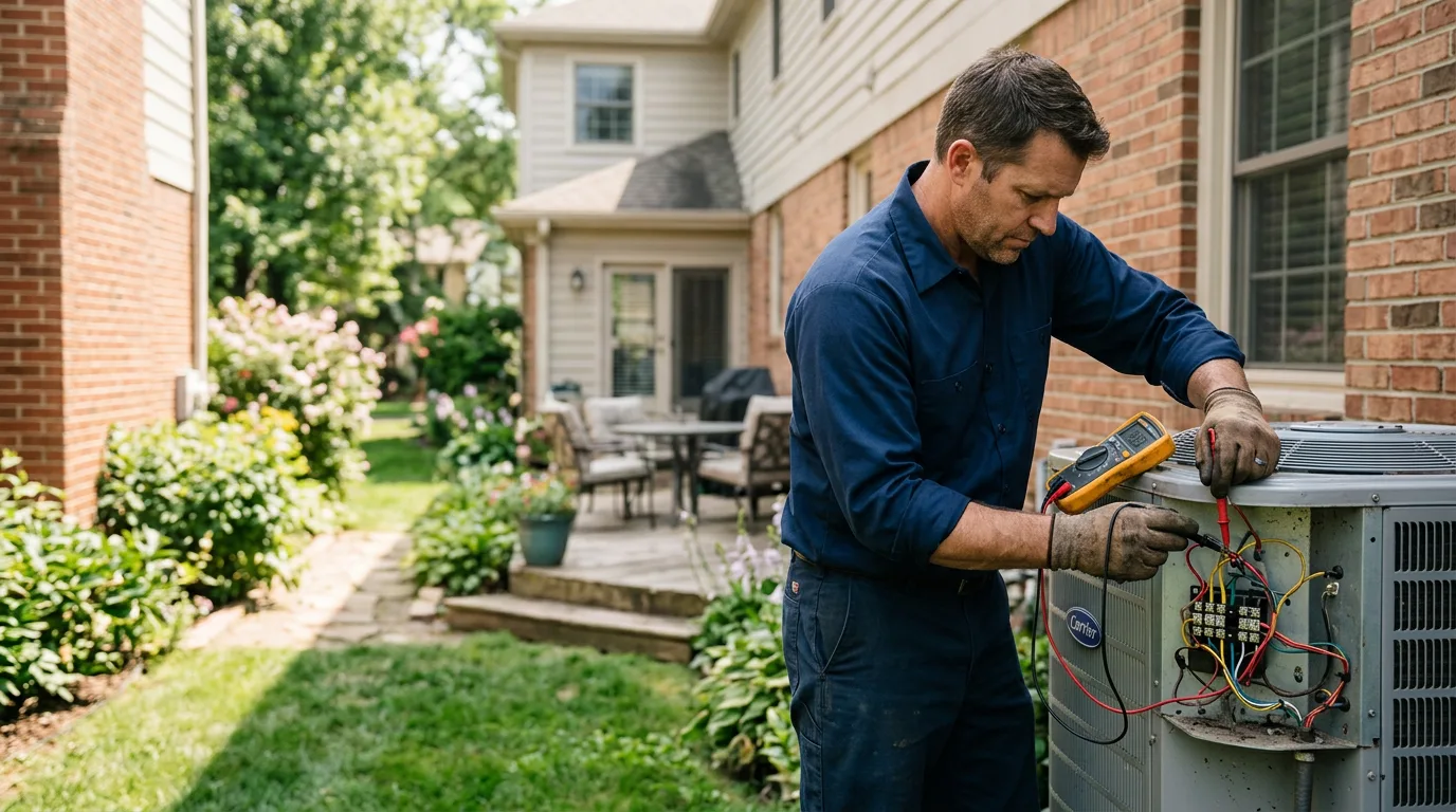 HVAC technician working near Linden, NJ